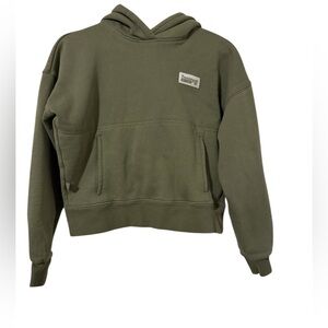 Bearded Goat women's green sweatshirt/hoodie size XS